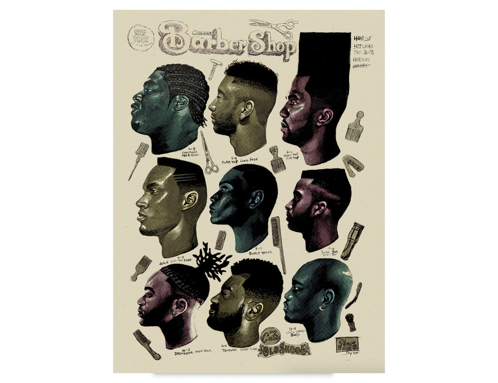 "Kings Barber shop" (Poster)