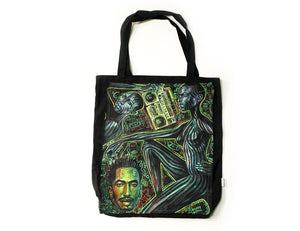 "Abstract Rhymes" Cotton Canvas Tote Bag