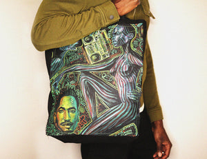 "Abstract Rhymes" Cotton Canvas Tote Bag